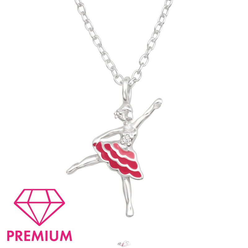 BALLERINA 925 sterling silver necklace