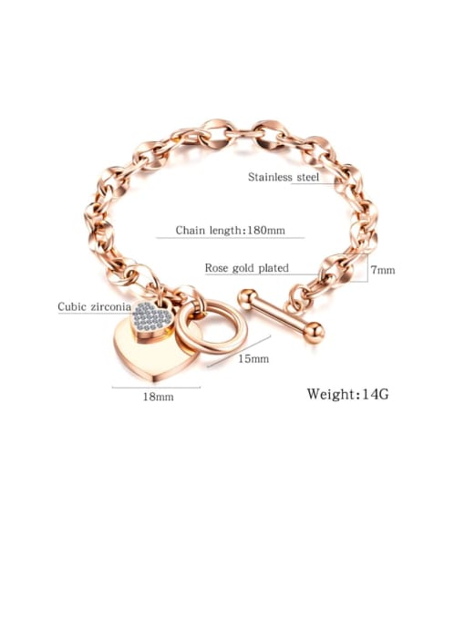 Titanium white bracelet - gold circle
